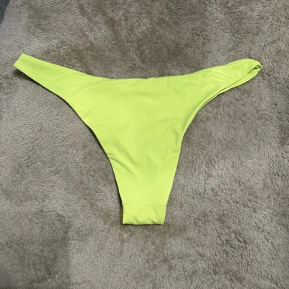 NWOT Toast Swim Neon Yellow green cheeky bottoms - Picture 4 of 6